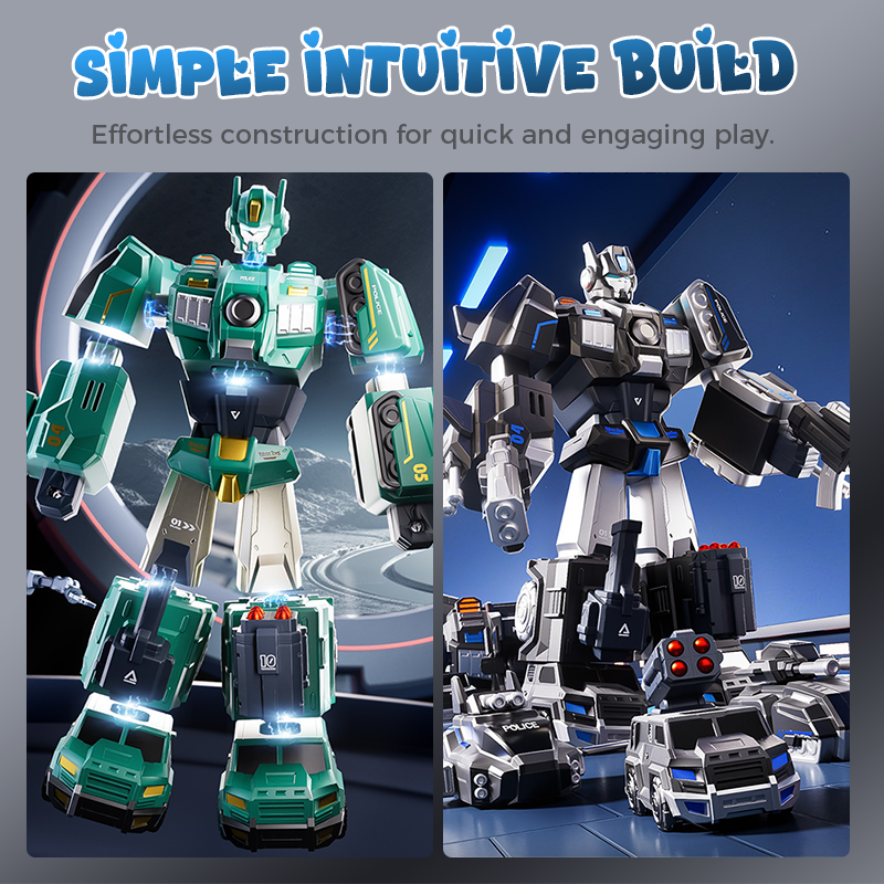 MagnaBot – 9-in-1 auto- en robotspeelset | 50% KORTING