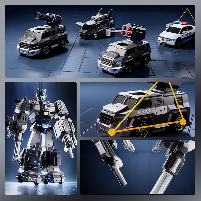 MagnaBot – 9-in-1 auto- en robotspeelset | 50% KORTING