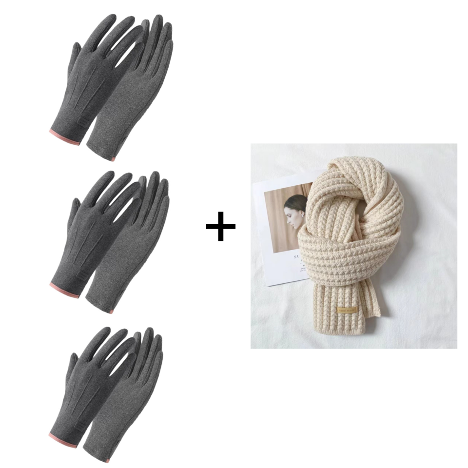 ThermoGrip – Touchscreen Winterhandschoenen | 1+1 GRATIS