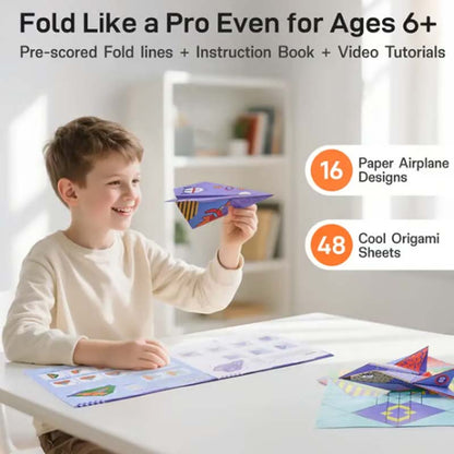 SkyCraft – Creatieve DIY papieren vliegtuigset (16 modellen)