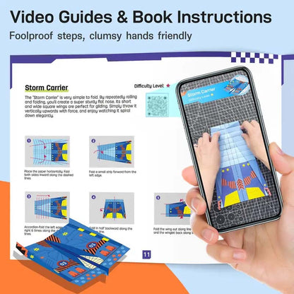 SkyCraft – Creatieve DIY papieren vliegtuigset (16 modellen)