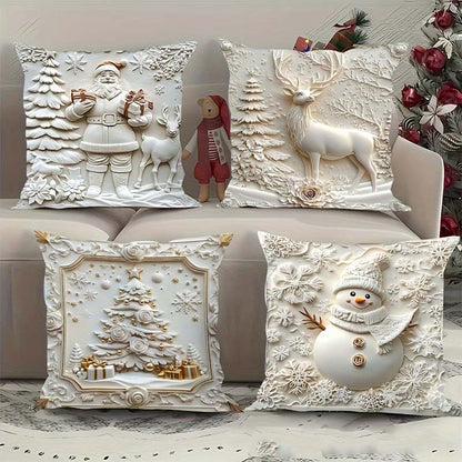 NordForm – Elegante kerstkussenslopen | Set van 4