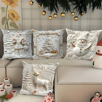 NordForm – Elegante kerstkussenslopen | Set van 4