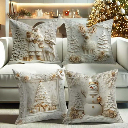 ClaraHome – Kerst kussensloopset (4 stuks) | 50% KORTING