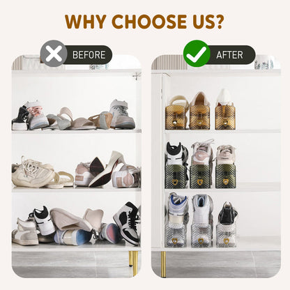 ShoeStack 4 stuks – Verstelbare Dubbele Schoenenorganizer | 50% KORTING