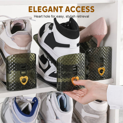 ShoeStack 4 stuks – Verstelbare Dubbele Schoenenorganizer | 50% KORTING
