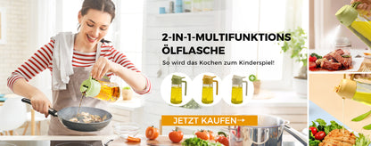 ClaraKitchen – 2-in-1 multifunctionele oliefles | 1+1 GRATIS