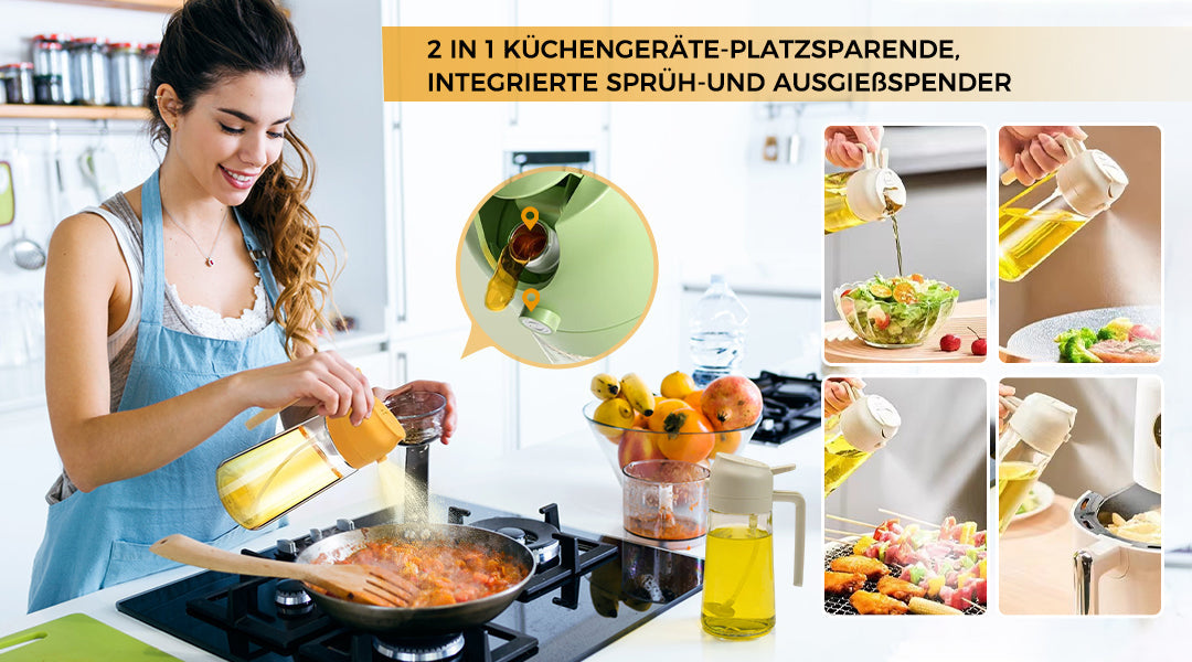 ClaraKitchen – 2-in-1 multifunctionele oliefles | 1+1 GRATIS