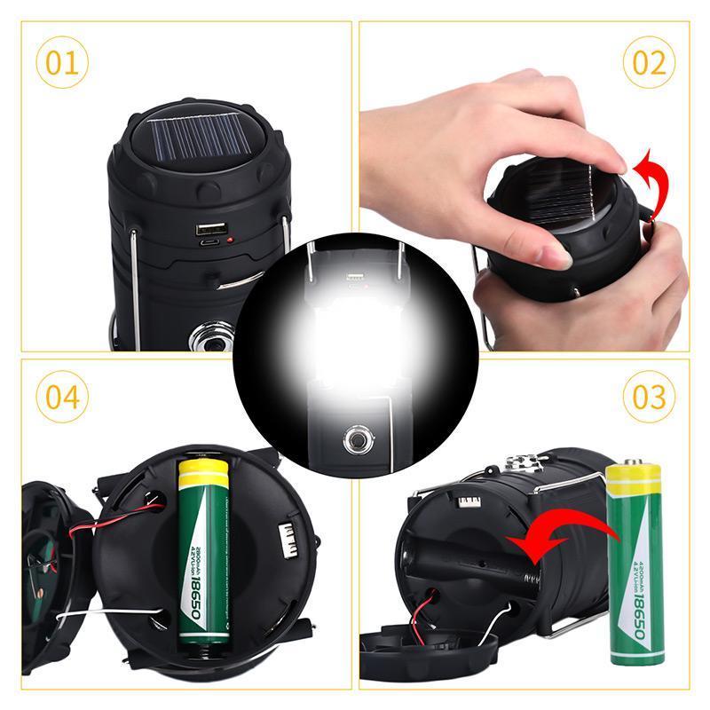 CampGlow – 3-in-1 LED kampeerlantaarn