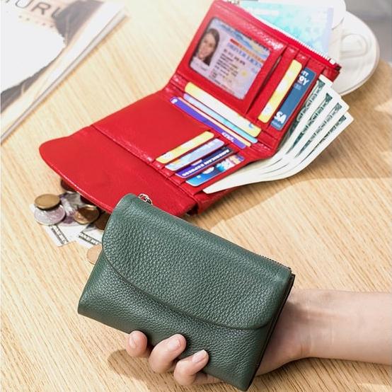 PebbleWallet – Elegante RFID-leren portemonnee | 50% KORTING