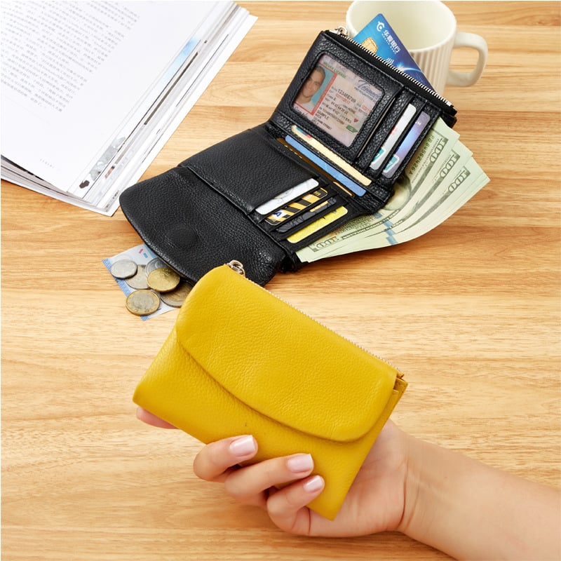 PebbleWallet – Elegante RFID-leren portemonnee | 50% KORTING
