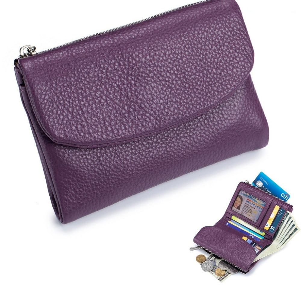 PebbleWallet – Elegante RFID-leren portemonnee | 50% KORTING