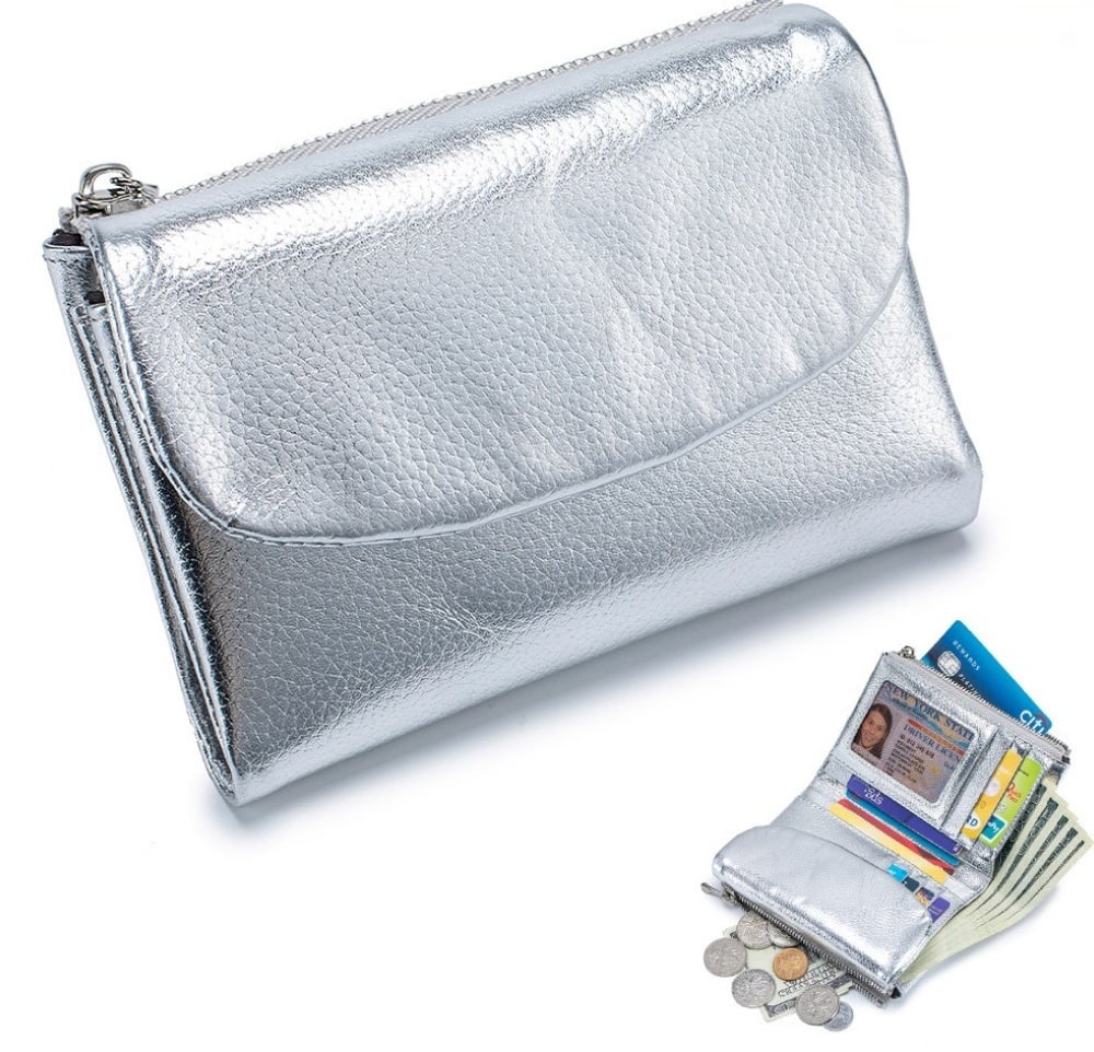 PebbleWallet – Elegante RFID-leren portemonnee | 50% KORTING