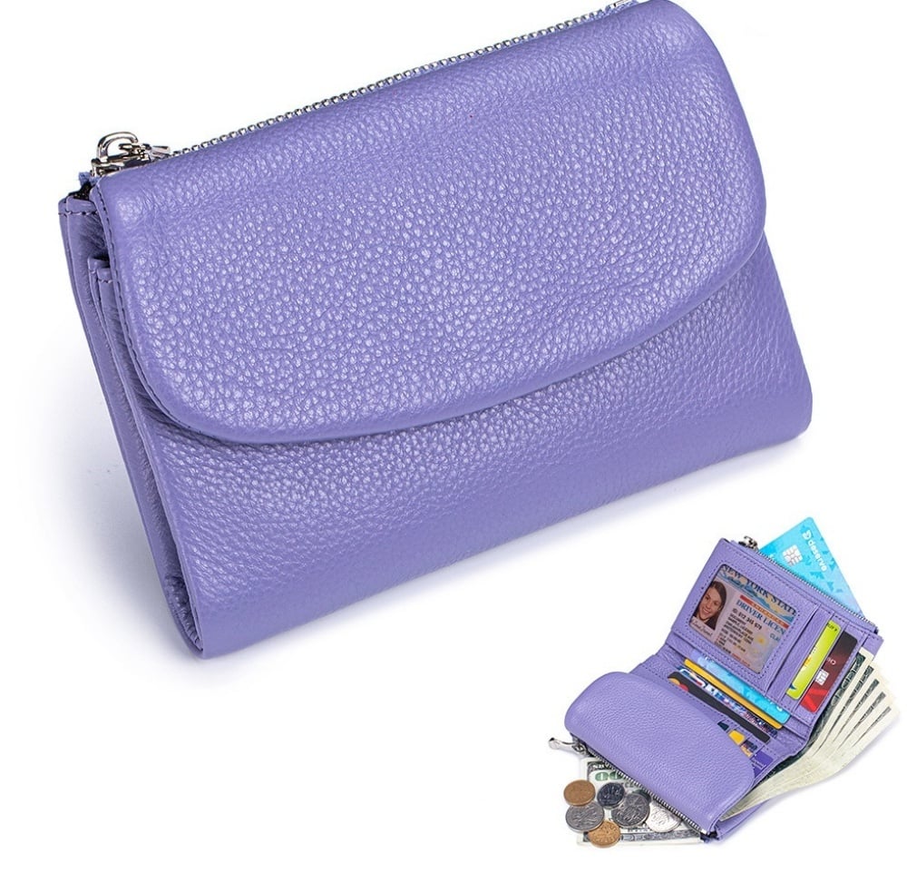 PebbleWallet – Elegante RFID-leren portemonnee | 50% KORTING