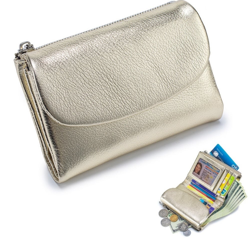 PebbleWallet – Elegante RFID-leren portemonnee | 50% KORTING