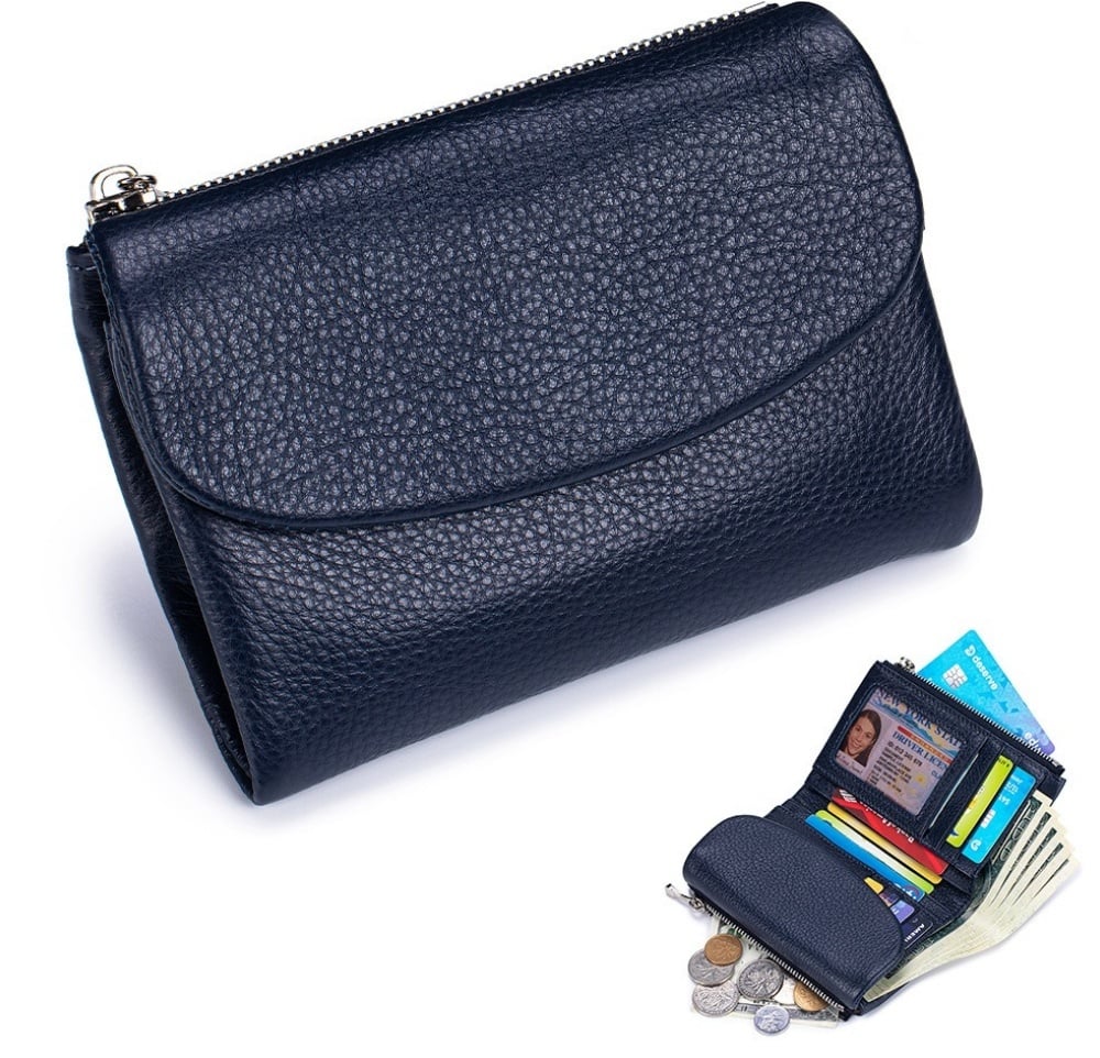 PebbleWallet – Elegante RFID-leren portemonnee | 50% KORTING
