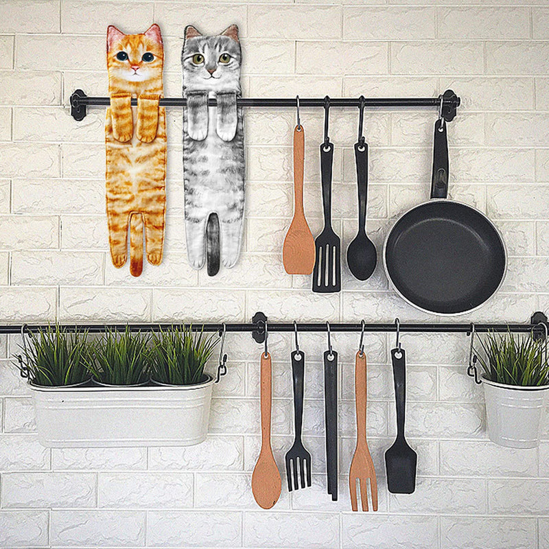 PurrTowel – Schattige kattenhanddoek | 1+1 GRATIS