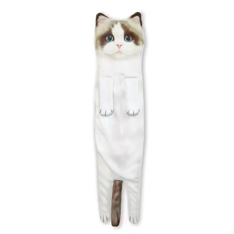 PurrTowel – Schattige kattenhanddoek | 1+1 GRATIS
