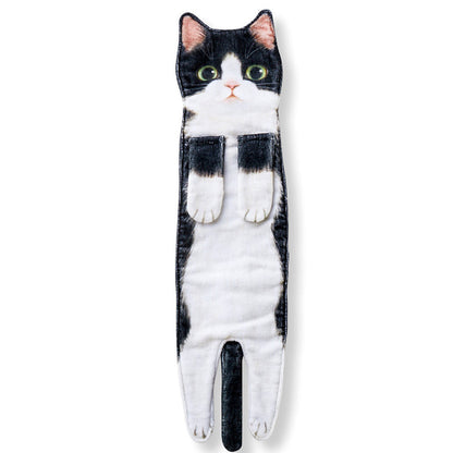 PurrTowel – Schattige kattenhanddoek | 1+1 GRATIS