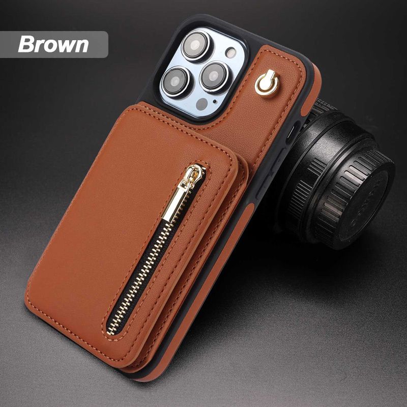 SafeCarry – PU-lederen RFID-beschermhoes met ritssluiting | 50% KORTING