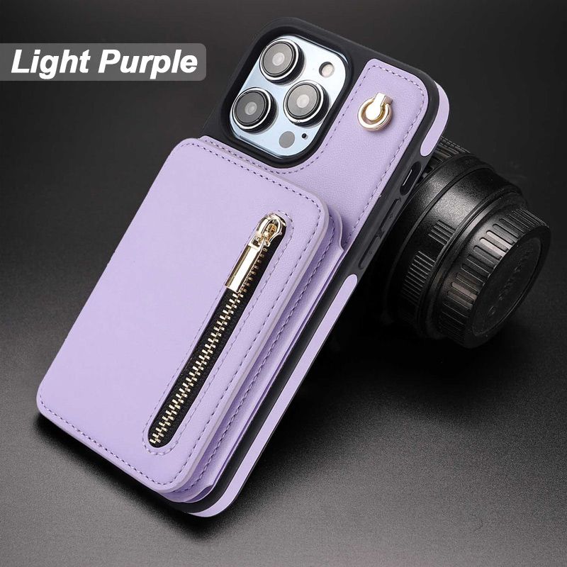 SafeCarry – PU-lederen RFID-beschermhoes met ritssluiting | 50% KORTING