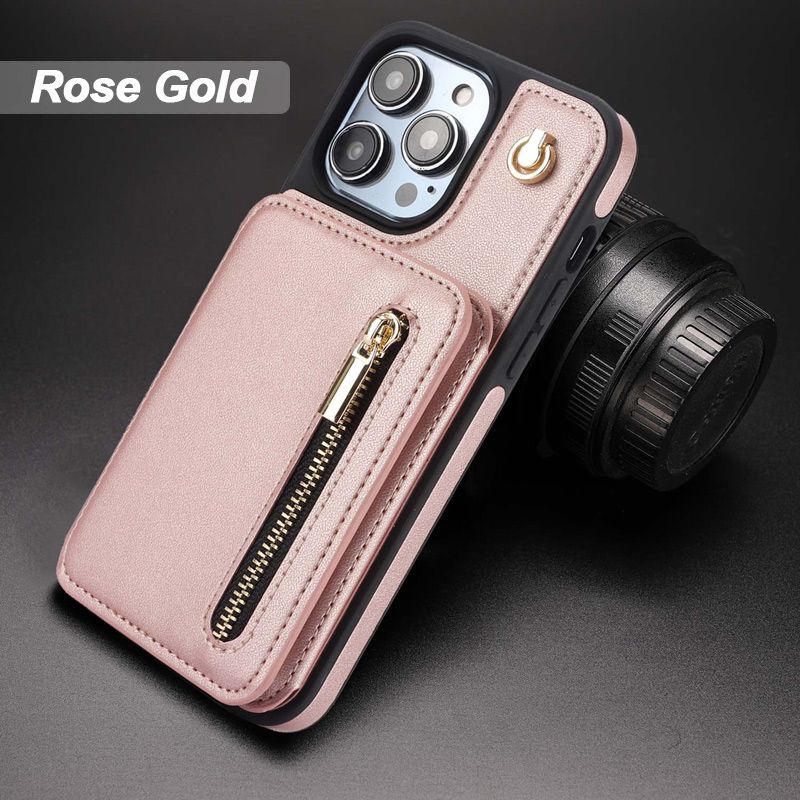 SafeCarry – PU-lederen RFID-beschermhoes met ritssluiting | 50% KORTING