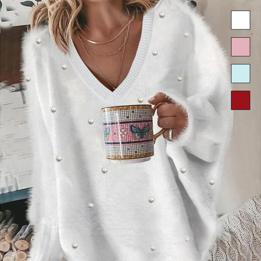 Rebecca – Oversized V-hals trui