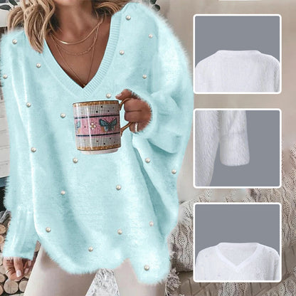 Rebecca – Oversized V-hals trui
