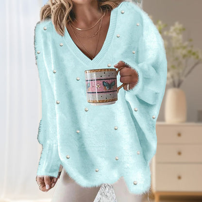 Rebecca – Oversized V-hals trui