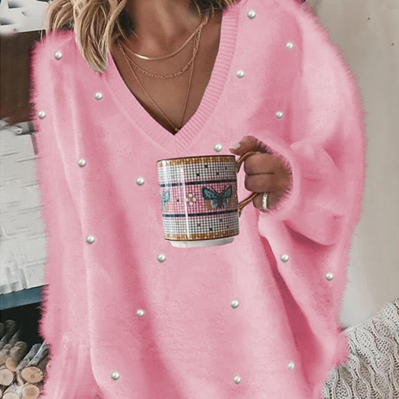Rebecca – Oversized V-hals trui