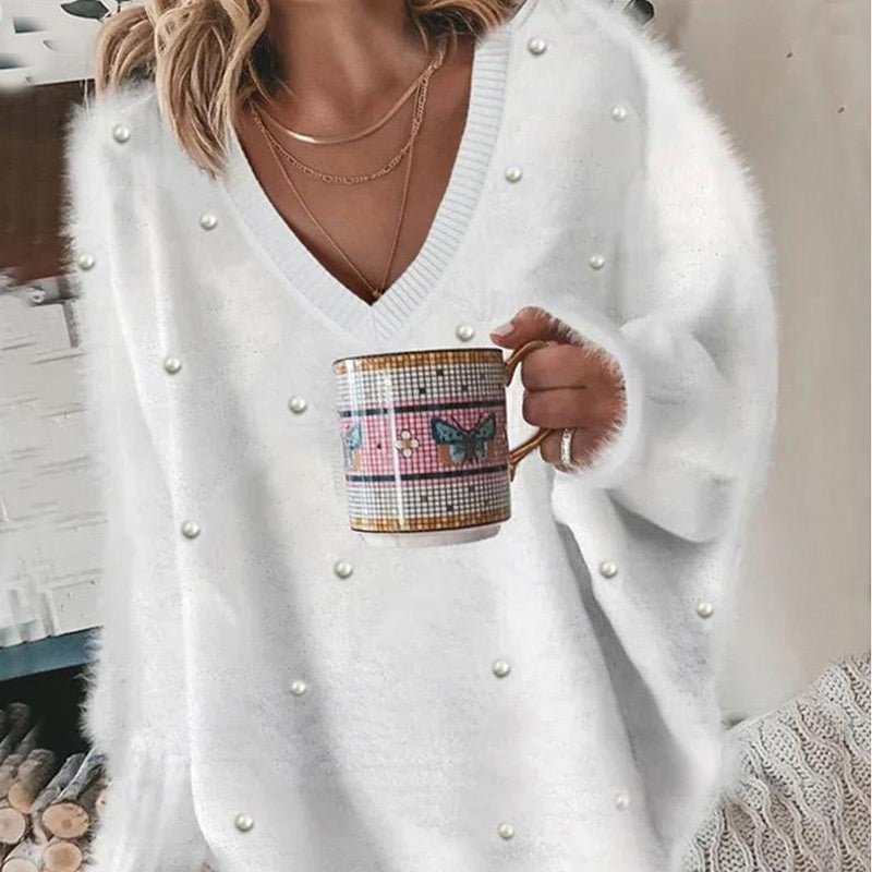 Rebecca – Oversized V-hals trui