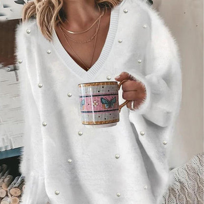 Rebecca – Oversized V-hals trui