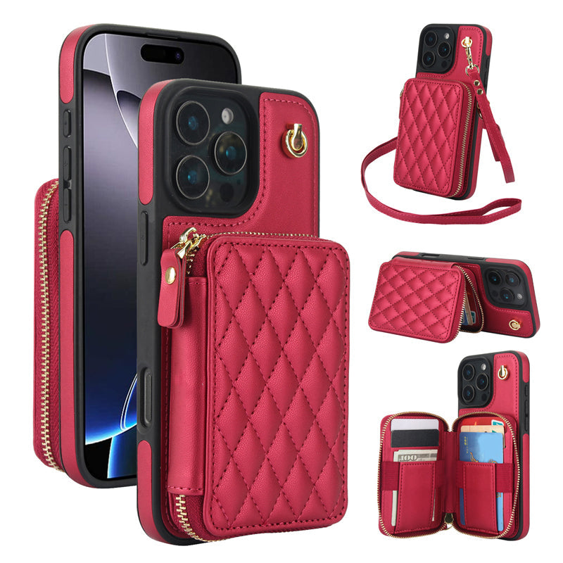 LuxeCarry – Crossbody Portemonnee Hoesje voor iPhone