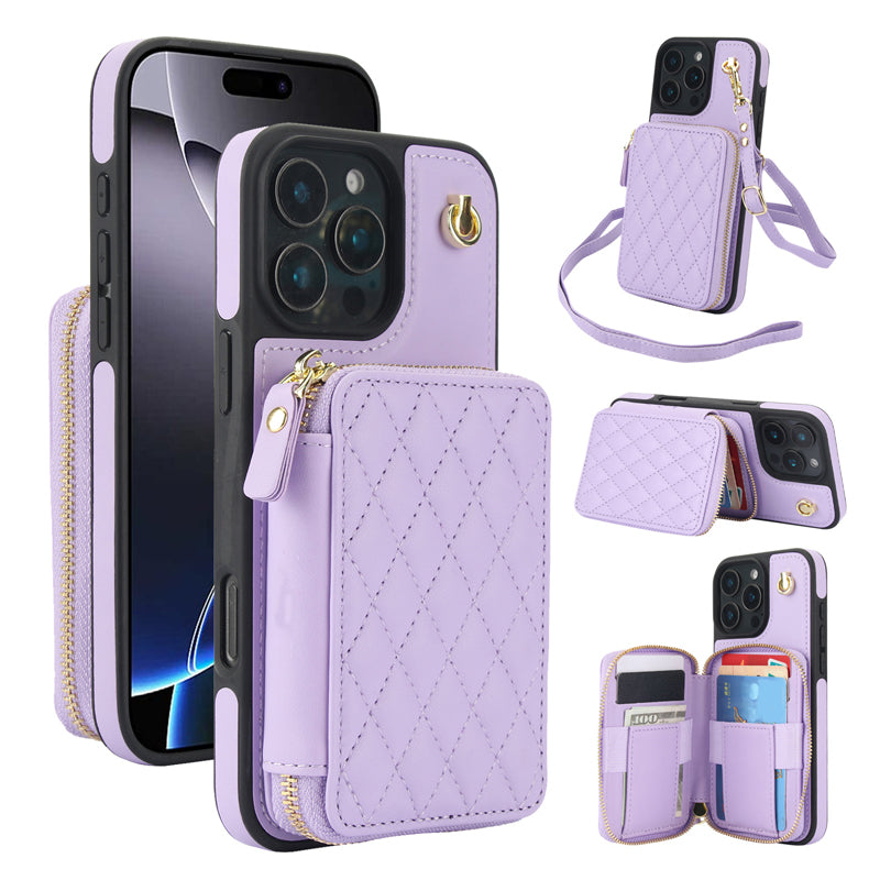 LuxeCarry – Crossbody portemonneehoesje voor iPhone | 50% KORTING