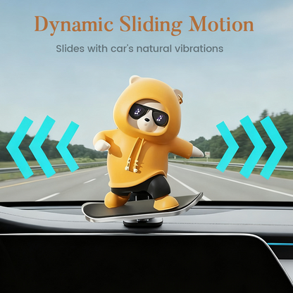 SkateBear – Grappig skateboardbeertje als auto-ornament | 1+1 GRATIS