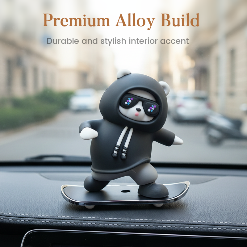 SkateBear – Grappig skateboardbeertje als auto-ornament | 1+1 GRATIS