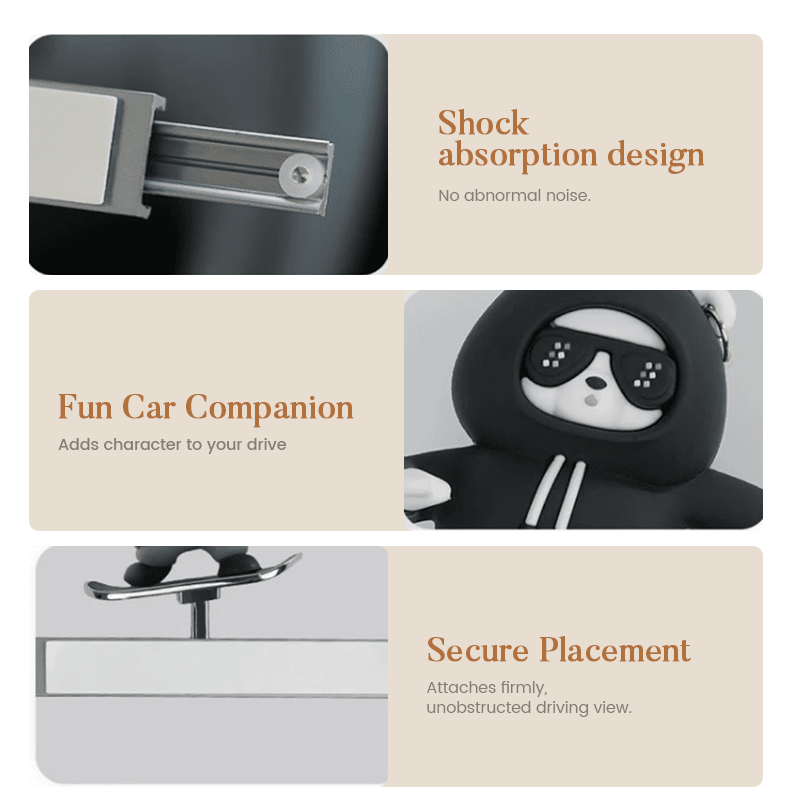 SkateBear – Grappig skateboardbeertje als auto-ornament | 1+1 GRATIS