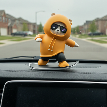 SkateBear – Grappig skateboardbeertje als auto-ornament | 1+1 GRATIS