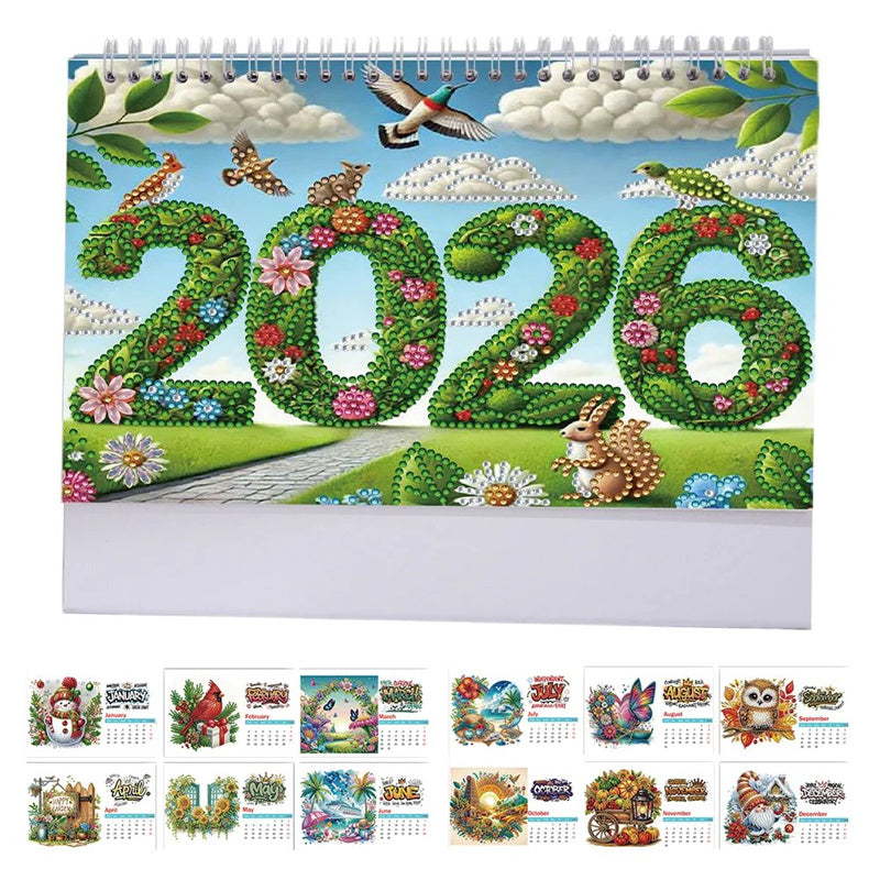 ArtVibe – DIY Diamond Painting Bureaukalender 2026 | 50% KORTING