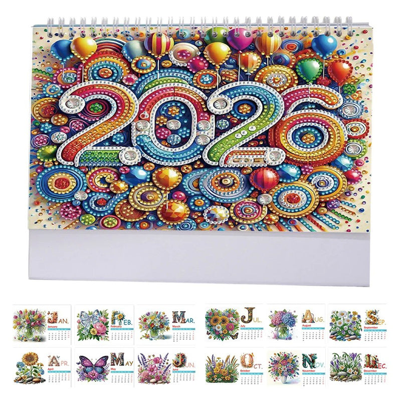 ArtVibe – DIY Diamond Painting Bureaukalender 2026 | 50% KORTING