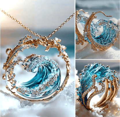 Kimberly – Prachtige marine sieradenset | 50% KORTING