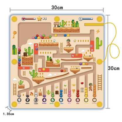 BeadMaze – Magnetisch labyrint met bewegende kralen | 50% KORTING