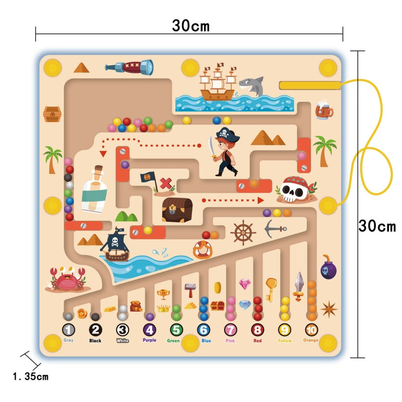 BeadMaze – Magnetisch labyrint met bewegende kralen | 50% KORTING