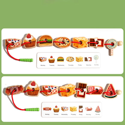 MiniMondo – Houten Rijgspel Rups | 50% KORTING