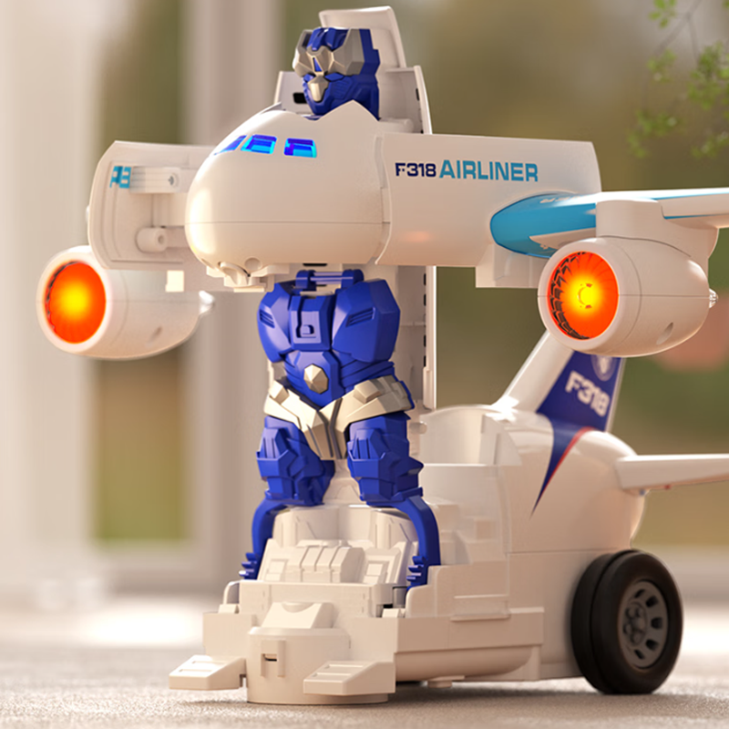 SkyBot – 2-in-1 vliegtuigrobot speelgoed