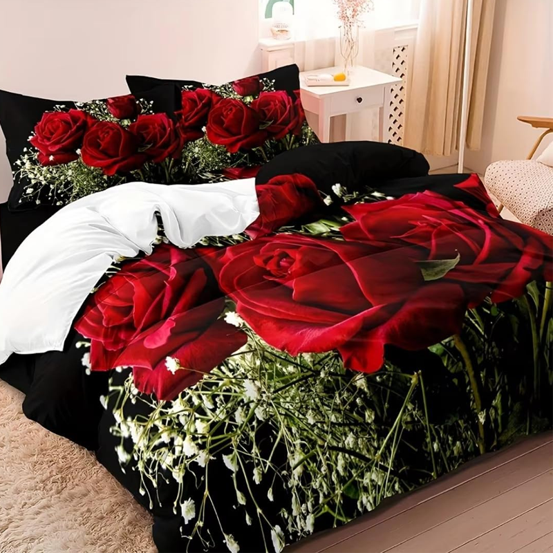 RoseLuxe – Romantische beddengoedset | 50% KORTING
