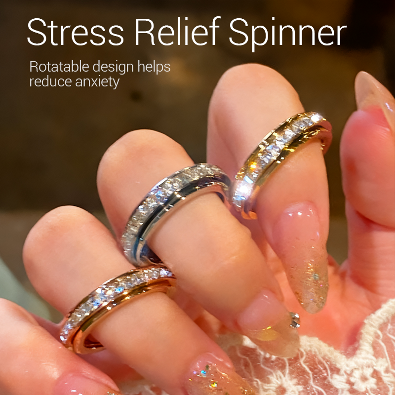 Ruth – Spinnerring van titaniumstaal | 1+1 GRATIS