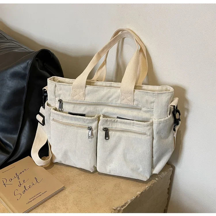 Cordura™ – Trendy Corduroy Tas met Ruimte | 50% KORTING