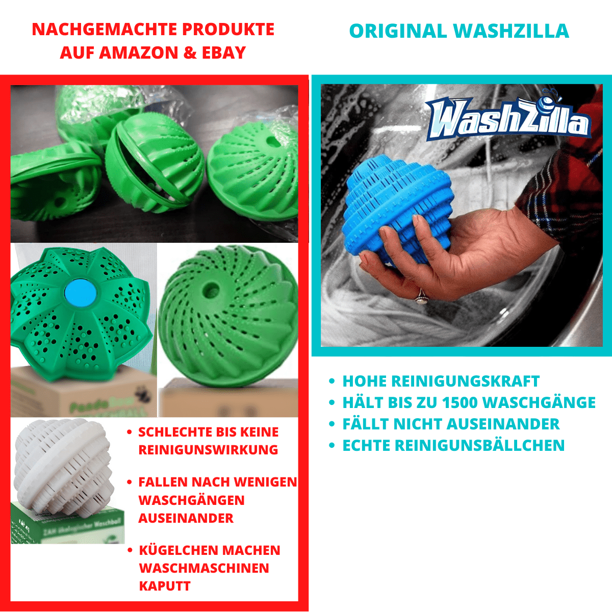 WashZilla™ biologische keramische wasbal | 50% KORTING