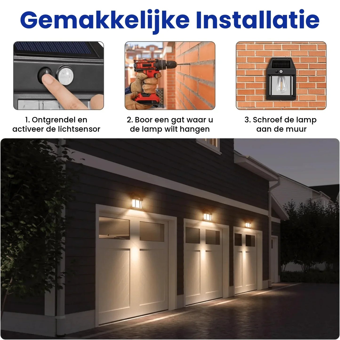 Lumy Light – Draadloze Tuinlamp op Zonne-energie | 1+1 GRATIS